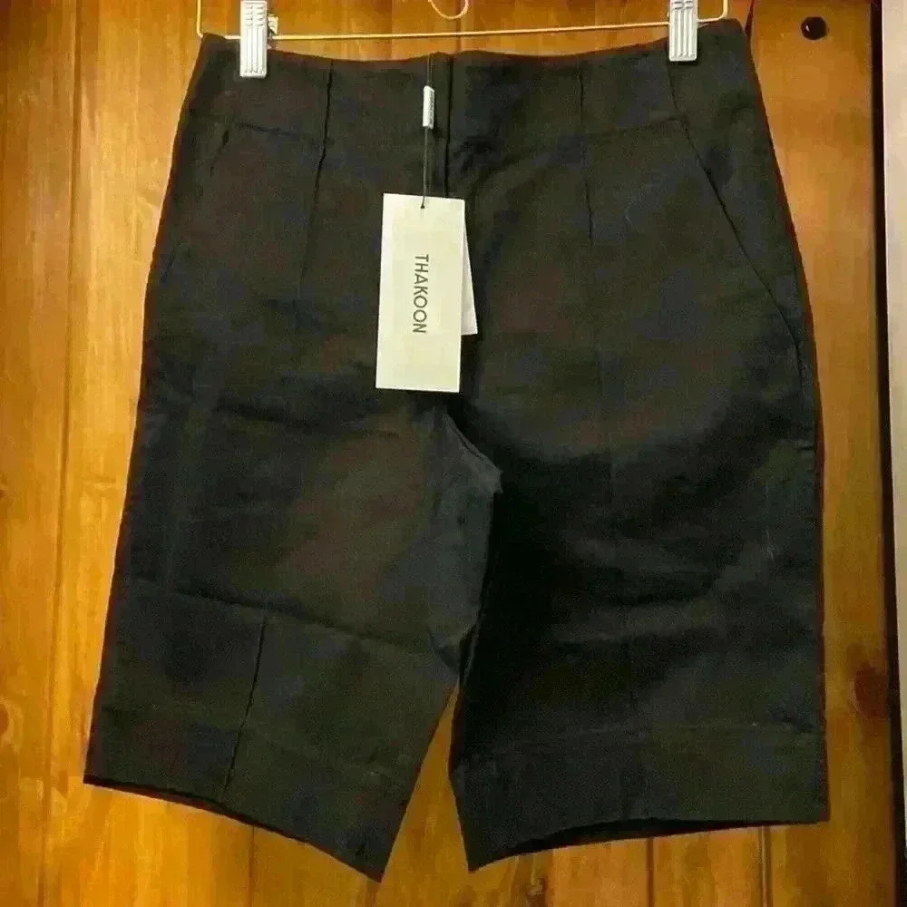 Thakoon Woman’s Bermuda Short-Black Cotton Twill Various Sizes NWT